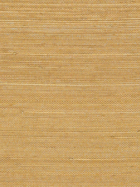 Caramel Gold Textured Abaca Wallpaper by Olive et Oriel