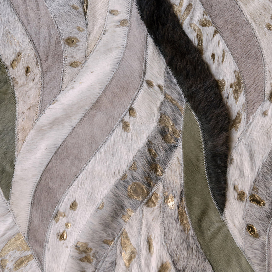 Onda Rectangle Rug - Olive Cocolea