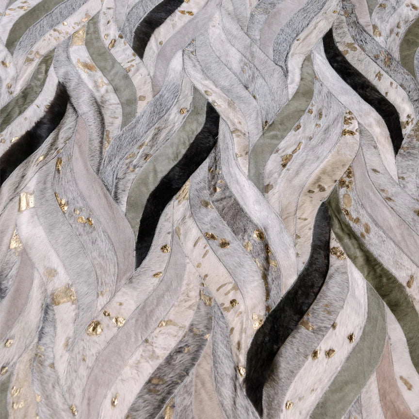 Onda Rectangle Rug - Olive Cocolea