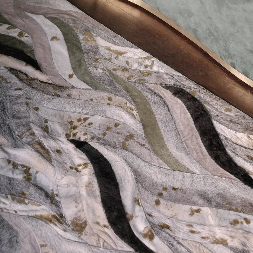 Onda Rectangle Rug - Olive Cocolea