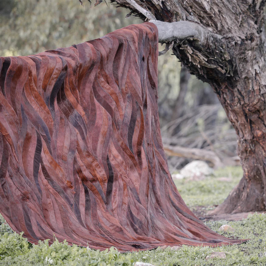 Onda Rectangle Rug - Russet, Cocolea, , ,