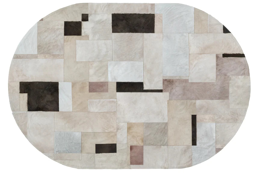 Pastiche Oval Rug - Taupe, Cocolea, , ,