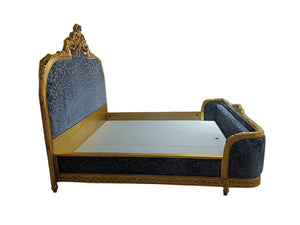 Louis French Style King Carved Gold Leaf bed