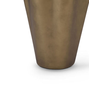 Maison Debrah Leryn sculptural floor planter in a vintage brass finish — view 4
