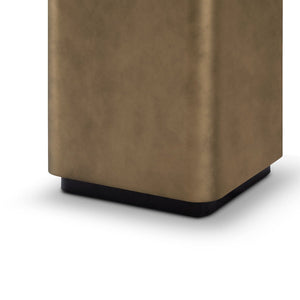 Maison Debrah Zivar brass metallic planter with matte black interior and base — view 2