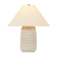 Gino handmade ceramic table lamp by Troy Lighting in ripple glaze