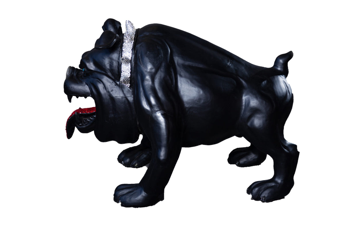 Butch the Bulldog Meh Wood and Swarovski Sculpture, Cocolea, , ,
