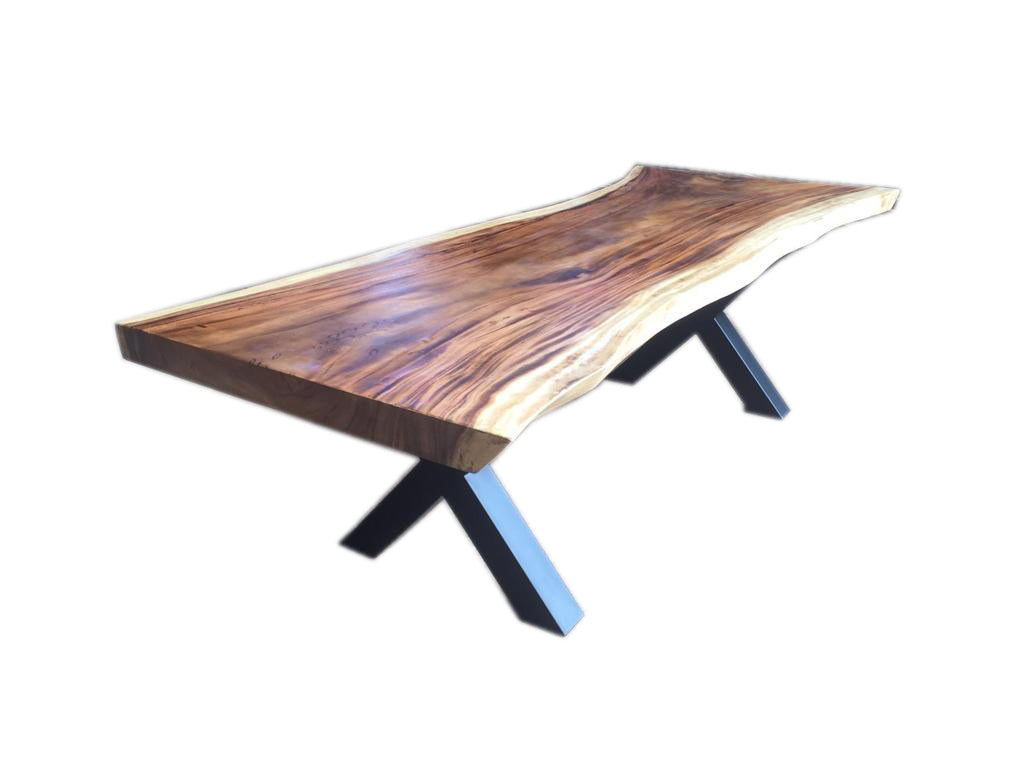 Fortis Suar Wood Dining table with Natural Edge (READY TO SHIP) Showroom Demo, Cocolea, , ,