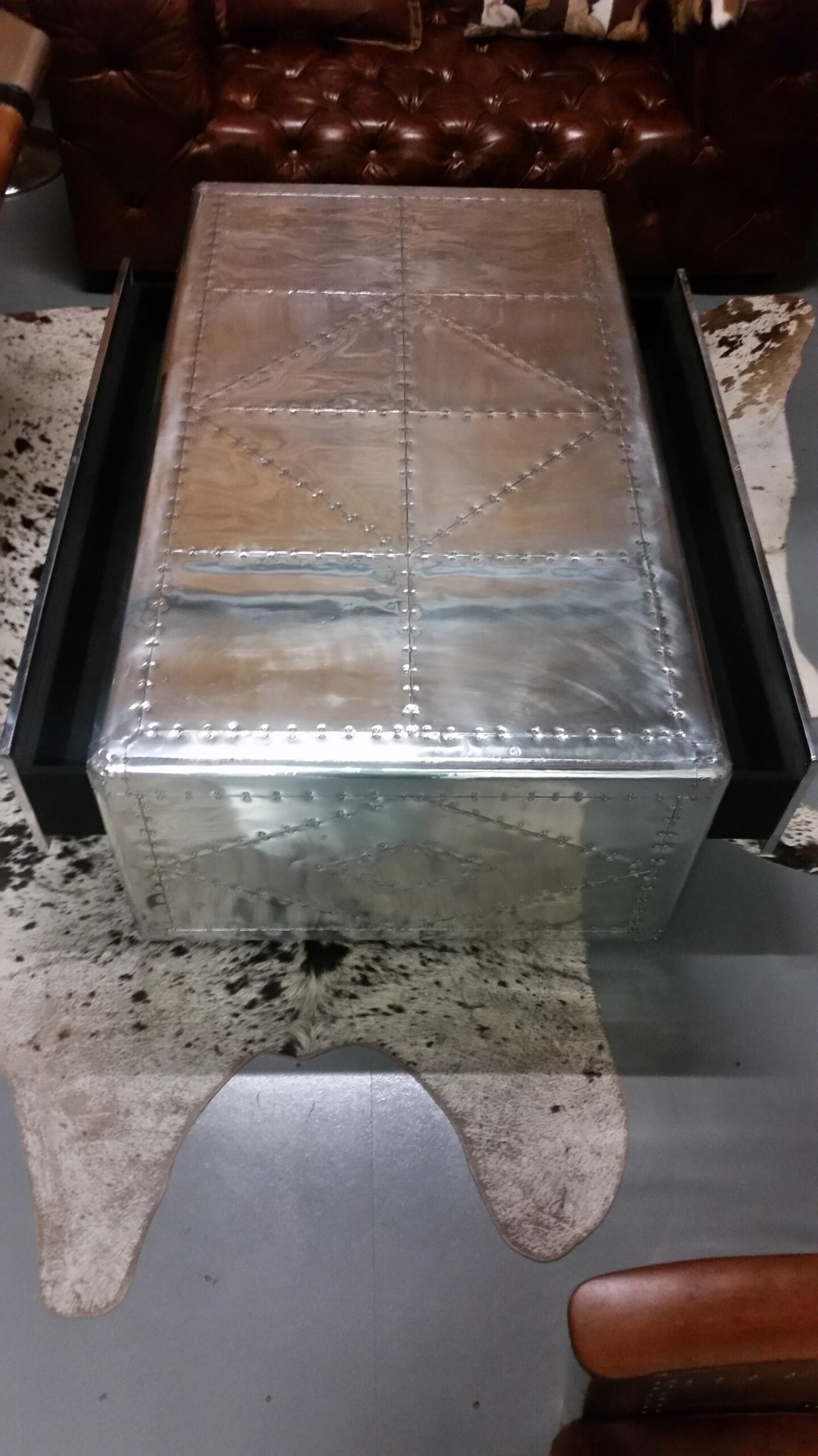 Aviator Aluminium Trunk Coffee Table, Cocolea, , ,