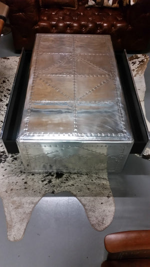Aviator Aluminium Trunk Coffee Table, Cocolea, , ,