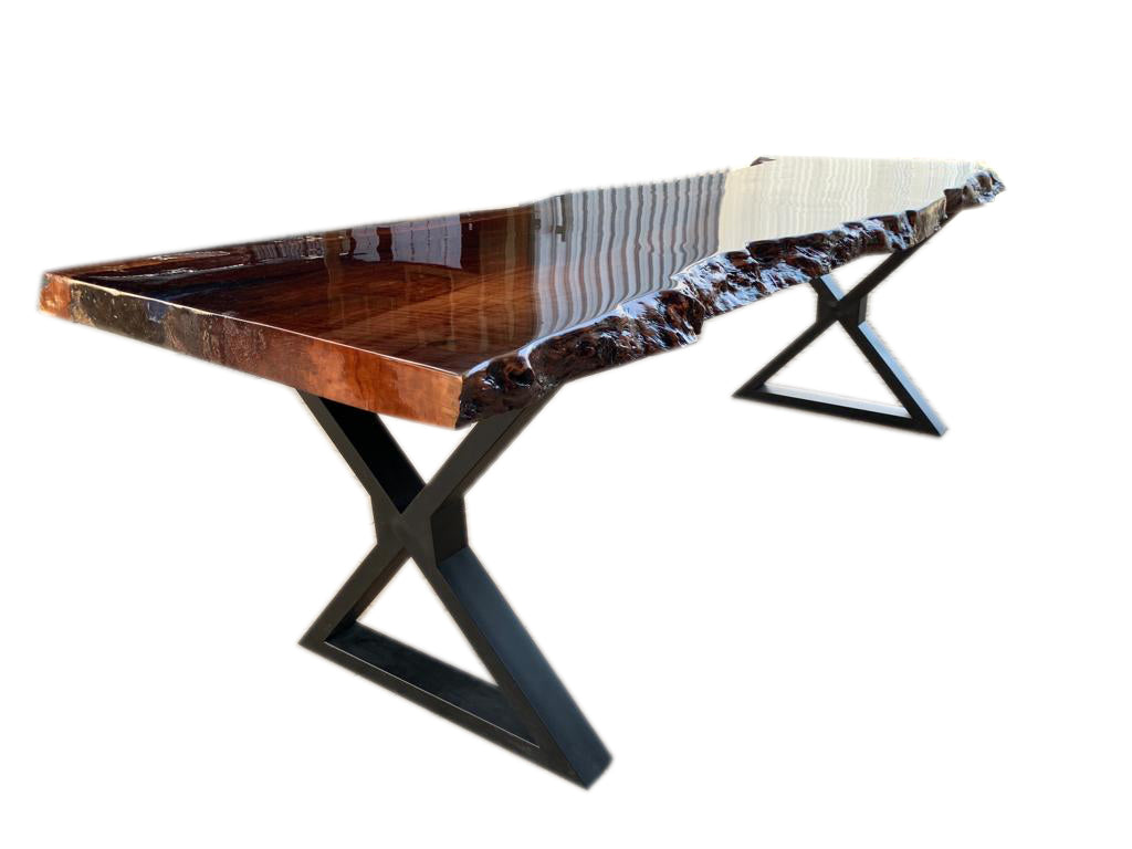 Cupio Tamarind Wood Dining table with Natural Edge, Cocolea, , ,
