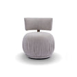 Matinee Upholstered Swivel Armchair on Brushed Bronze Base, Maison Debrah, , ,