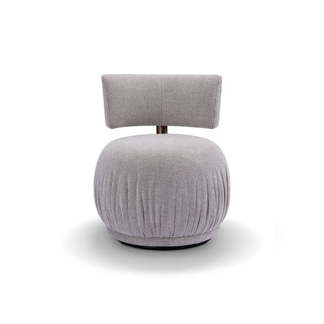 Matinee Upholstered Swivel Armchair on Brushed Bronze Base, Maison Debrah, , ,