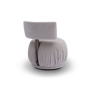 Matinee Upholstered Swivel Armchair on Brushed Bronze Base, Maison Debrah, , ,