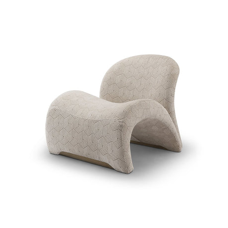 Maison Debrah Stagecraft upholstered armchair with lumbar cushion and brushed copper detail — view 2