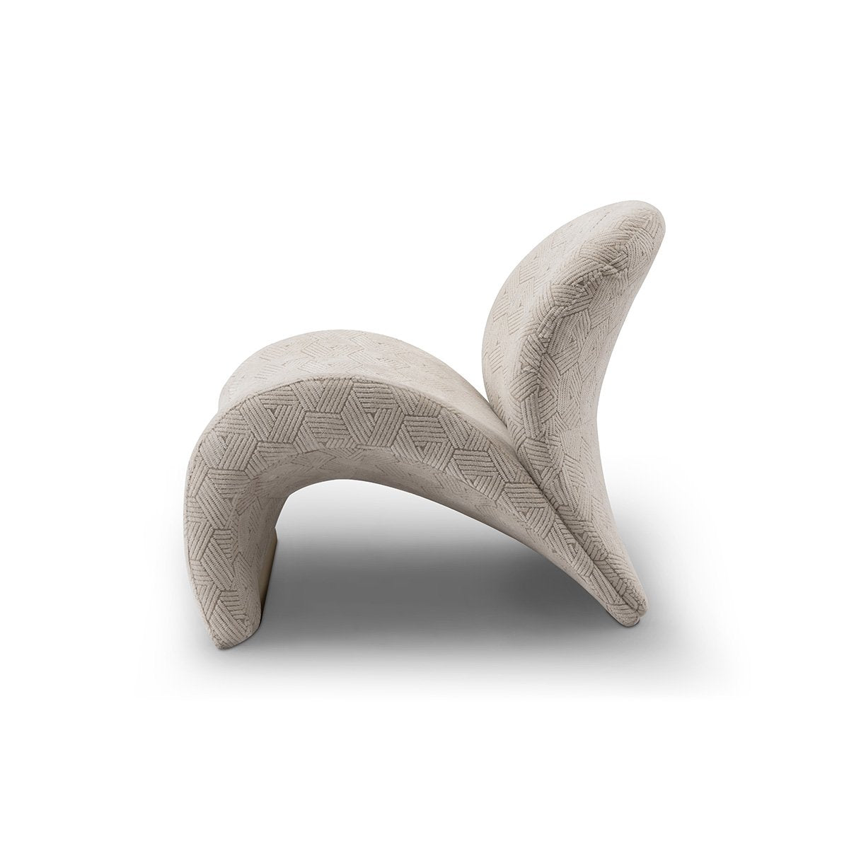 Maison Debrah Stagecraft upholstered armchair with lumbar cushion and brushed copper detail — view 3