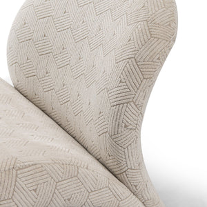 Maison Debrah Stagecraft upholstered armchair with lumbar cushion and brushed copper detail — view 4
