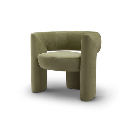 Maison Debrah Athenaeum tailored armchair fully upholstered in textured fabric — view 2