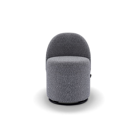 Maison Debrah Wovren swivel barrel chair in alternative upholstery fabric