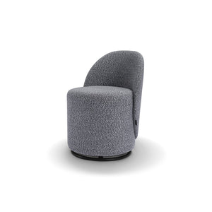 Maison Debrah Wovren swivel barrel chair in alternative upholstery fabric — view 2