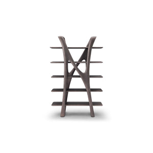 Maison Debrah Marenza sculptural shelving unit in dual grey with layered shelves