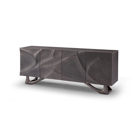 Maison Debrah Vin Gris sculptural sideboard in two-tone grey on a fibreglass base — view 2