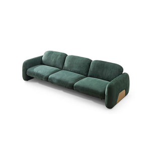 Maison Debrah Macbeth nubuck leather armchair with brushed brass stainless steel details — view 7