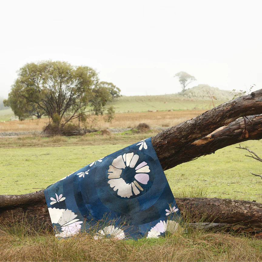 Shibori Rectangle Rug - Blue, Cocolea, , ,