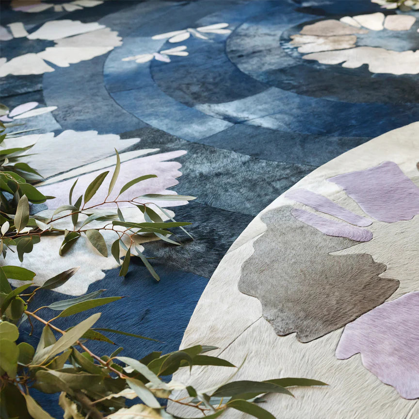 Shibori Rectangle Rug - Blue, Cocolea, , ,