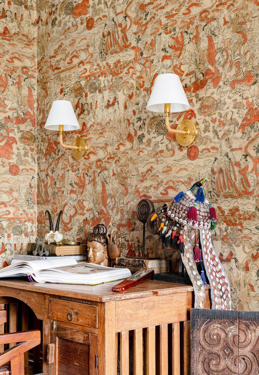 Spiritual Journey Wallpaper in Orange, Cocolea Natty & Polly, , ,