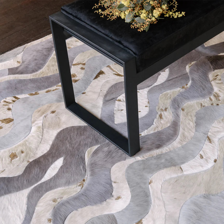 Susurro Round Rug - Grey, Cocolea, , ,