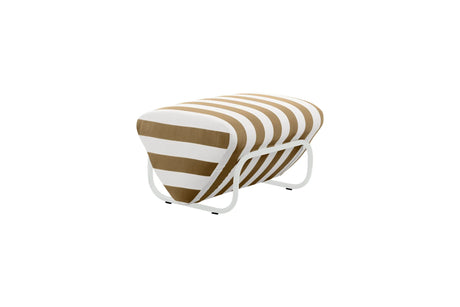 Outdoor Trend Foot Stool - Mallacoota, Cocolea, Powder Coat - Pearl White - Gloss, Stone,
