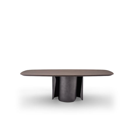 Beaurive Rectangular Light Grey Elm Dining Table on Iron Frame, Maison Debrah, , ,