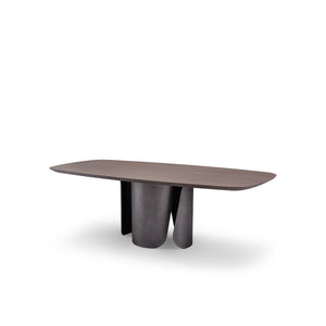 Beaurive Rectangular Light Grey Elm Dining Table on Iron Frame, Maison Debrah, , ,