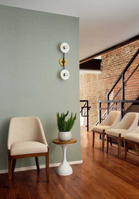 Hampshire Wallpaper in Sage, Cocolea Natty & Polly, Per roll (68.58 cm × 8.23 m), ,