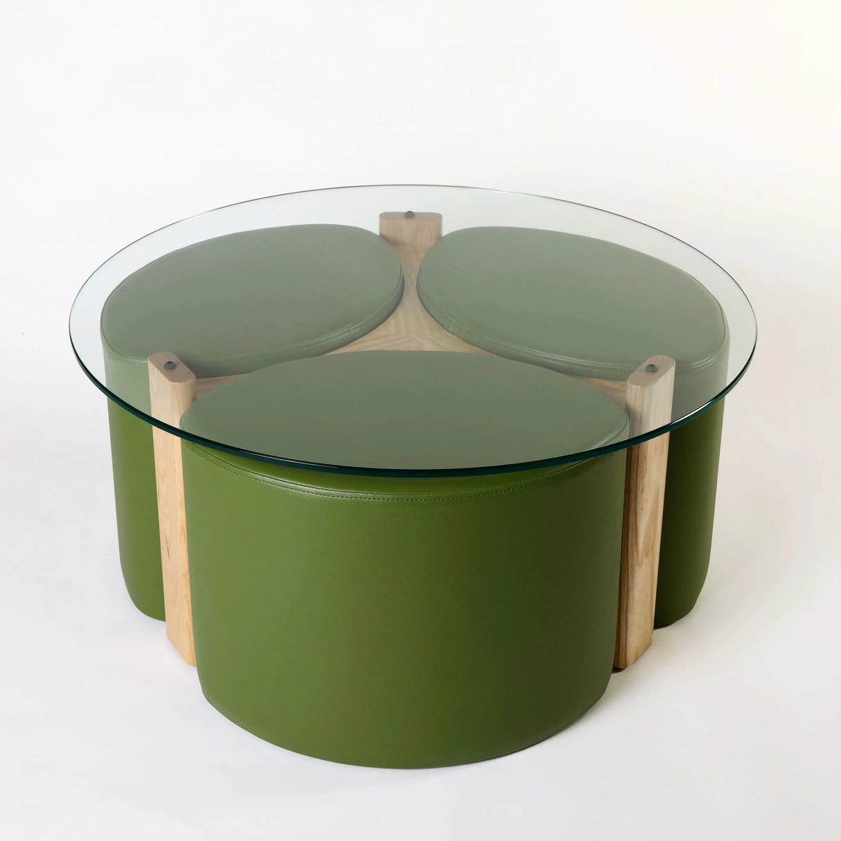 Rondo Pouffé Table Suite, Cocolea, Clear Ash, Sprout,