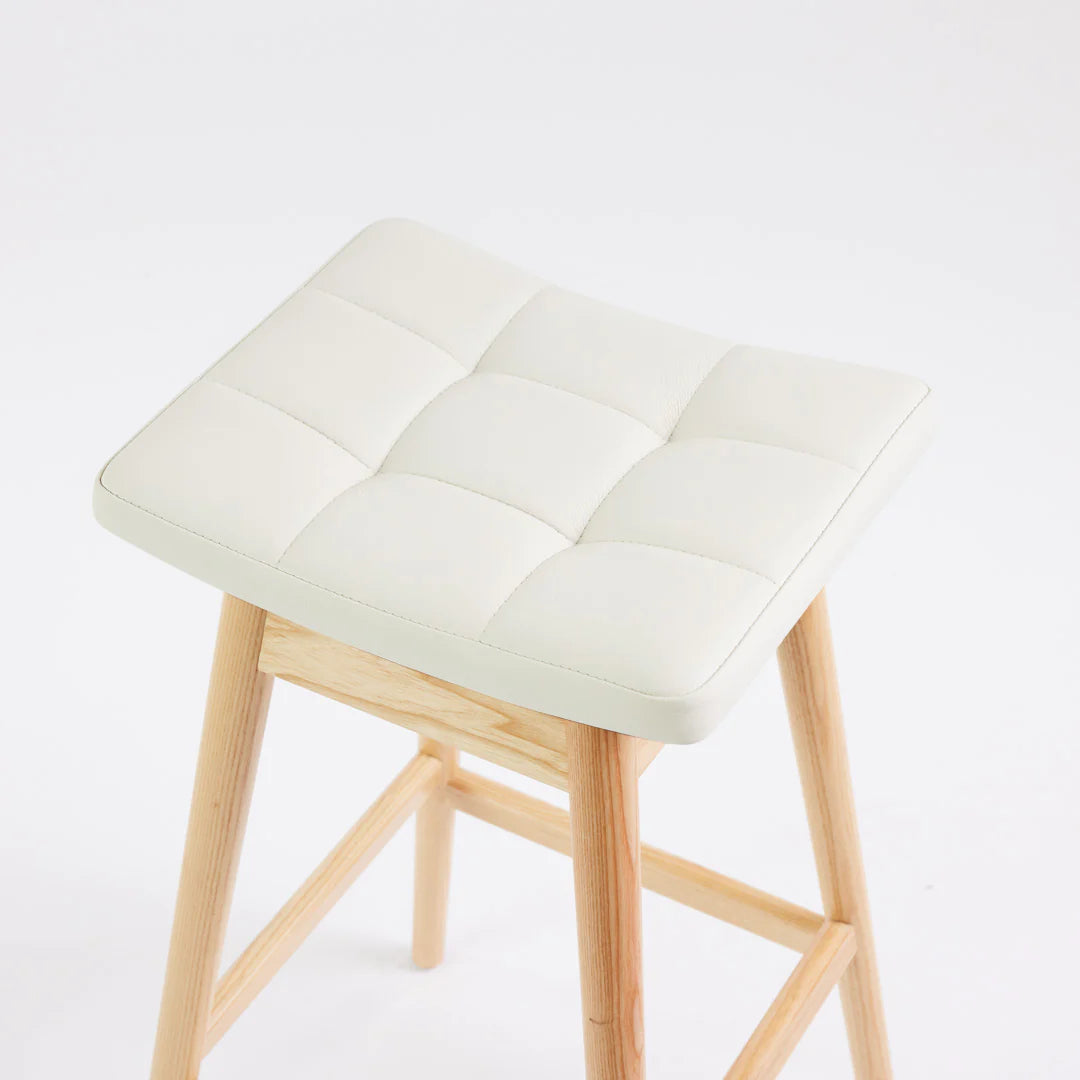 Martelle Bar Stool Clear Ash, Cocolea, Artic White, ,