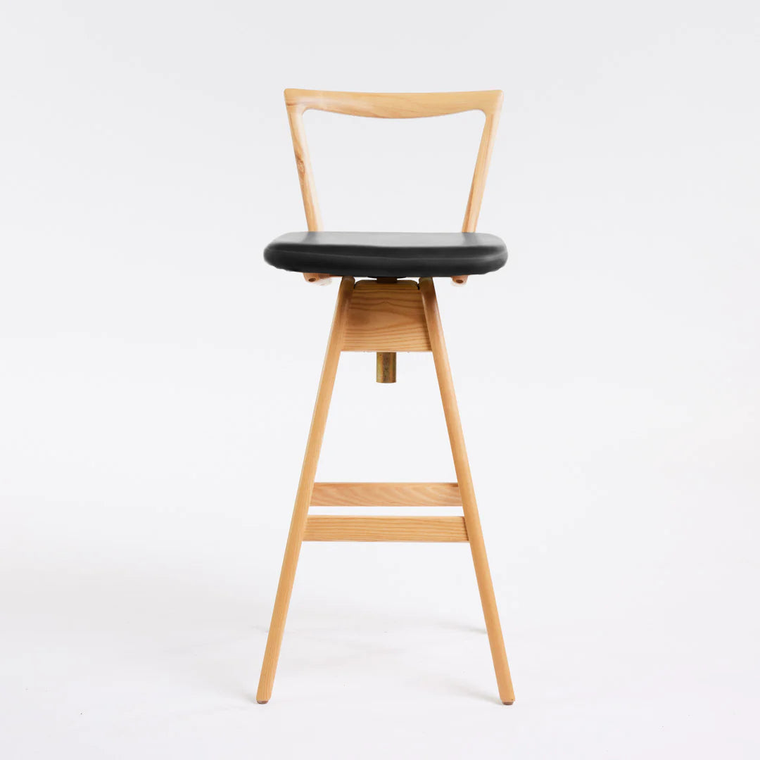 Danish Bar Stool - Clear Ash