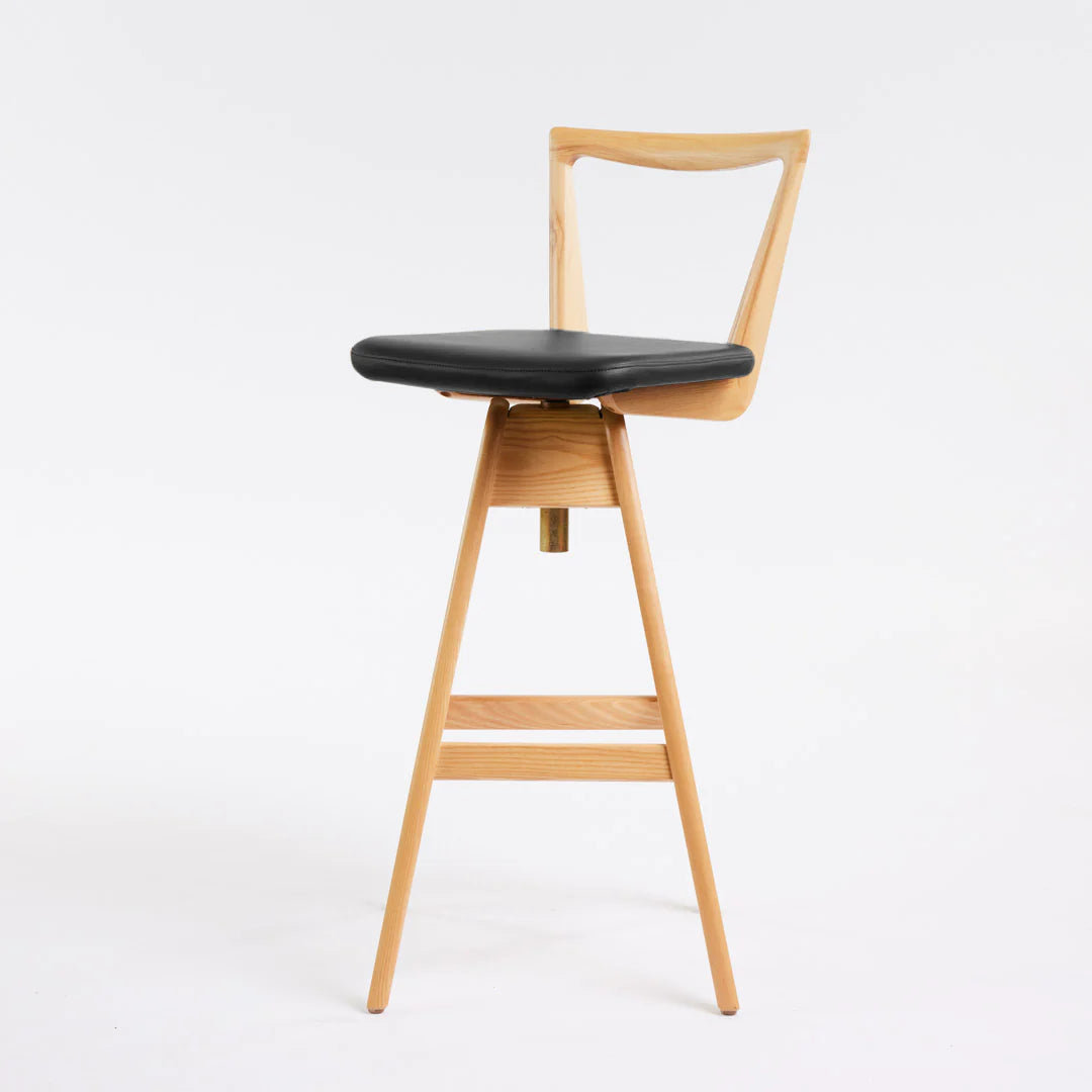 Danish Bar Stool - Clear Ash