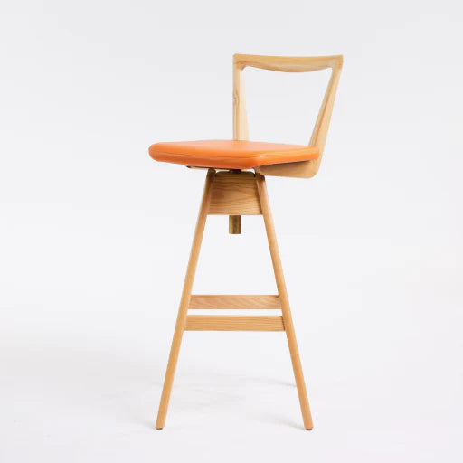 Danish Bar Stool Clear Ash