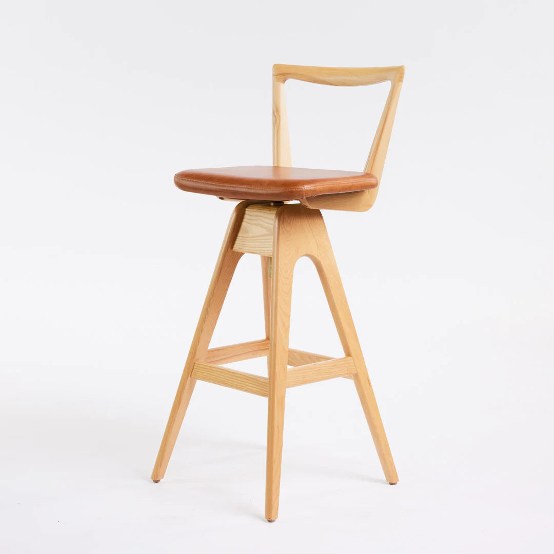 Danish Bar Stool Clear Ash, Cocolea, , ,
