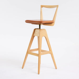 Danish Bar Stool - Clear Ash