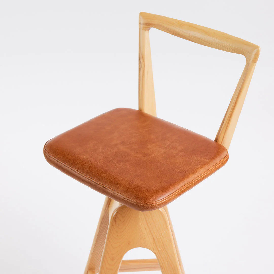 Danish Bar Stool Clear Ash, Cocolea, Oak Brown, ,