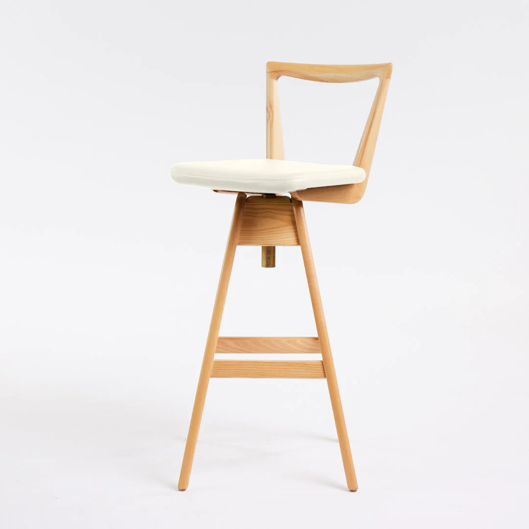 Danish Bar Stool - Clear Ash