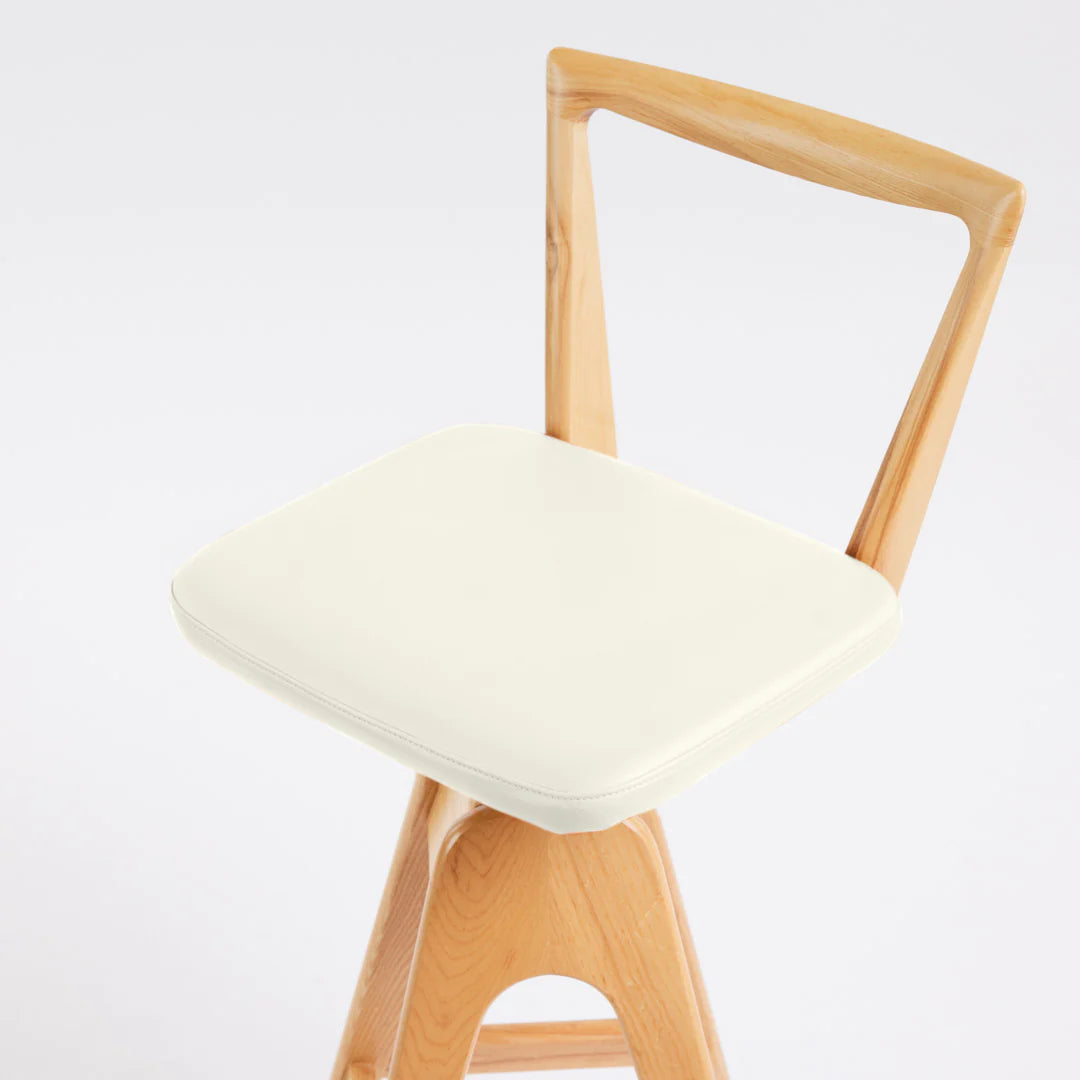 Danish Bar Stool Clear Ash