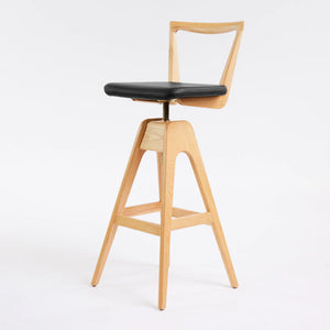Danish Bar Stool - Clear Ash