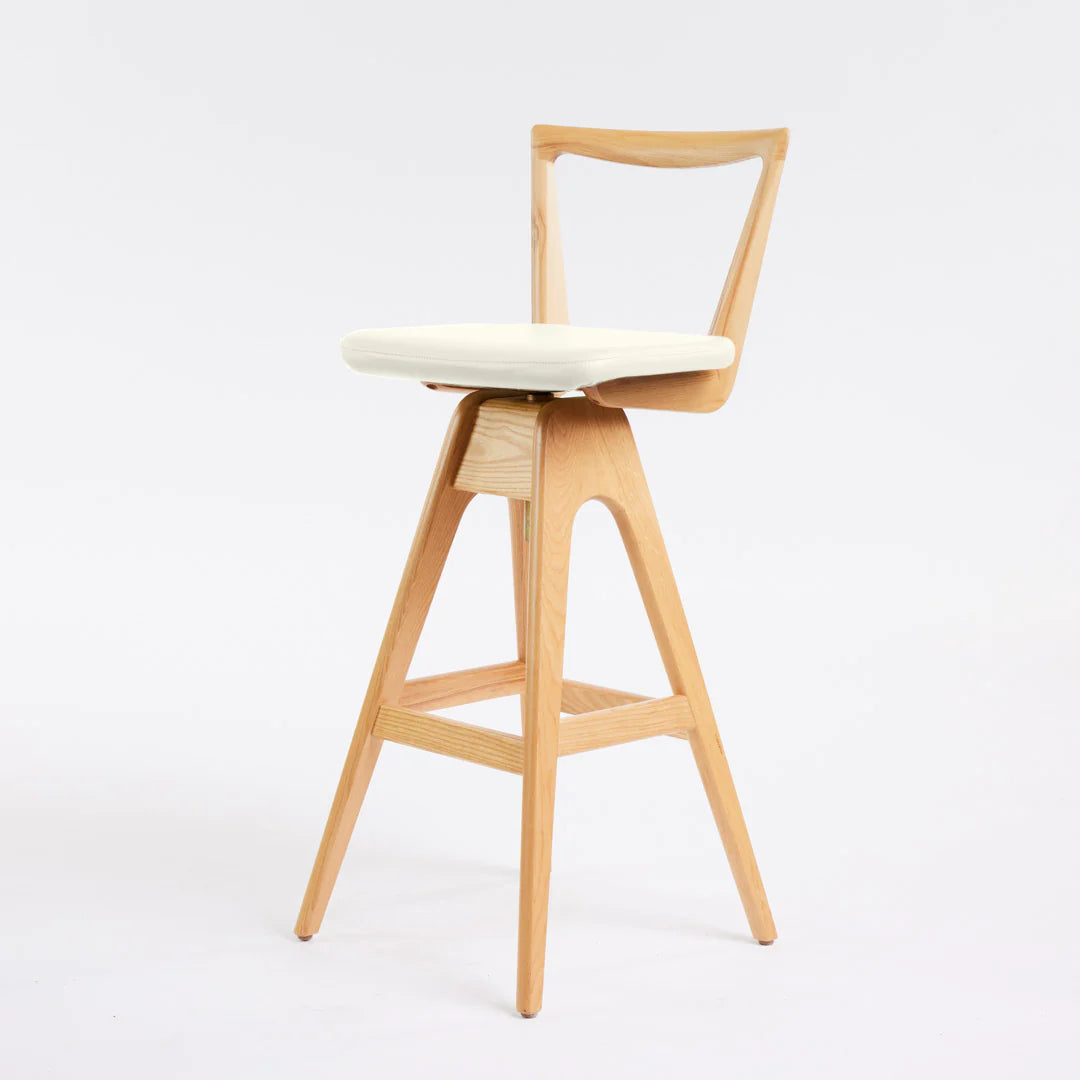 Danish Bar Stool Clear Ash, Cocolea, , ,