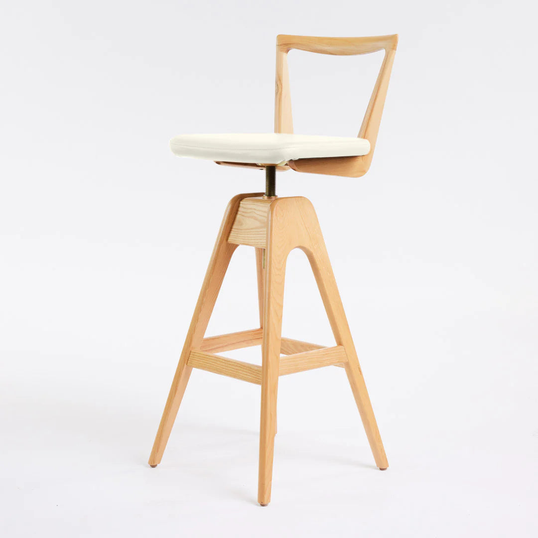 Danish Bar Stool - Clear Ash
