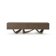 Oryel Light Grey Elm TV Unit with Dark Glass Top and Brass Legs, Maison Debrah, , ,