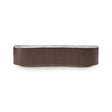 Maison Debrah Varlo TV unit with white marble top, walnut veneer body and vintage brass base